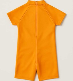 Resim My Kids Wear Çizgi Film Desenli Fermuarlı Boneli Erkek Çocuk Mayo Takımı 
