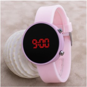 Resim Led Watch Toz Pembe Dijital Bayan Yetişkin Kız Çocuk Kol Silikon Saat Saatinmoda