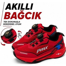 Resim Promax Akıllı Bağcıklı Çocuk Spor Ayakkabı Kırmızı 31-35 