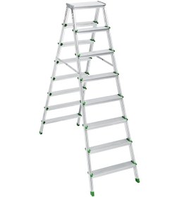 Resim Saraylı Alüminyum Merdiven Çift Taraflı 8+8 