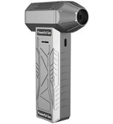 Resim Willowhaven Silvery Turbo Fan Yüksek Hızlı Usb Şarjlı 18650 Pil El Tipi Taşınabilir Elektrikli Üfleyici 