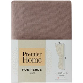 Resim Premier Home Assos Fon Perde - Vizon - 140x270 cm 