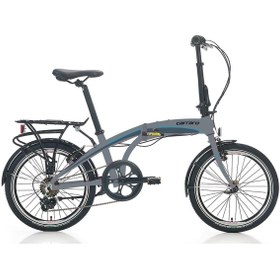 Resim CARRARO FLEXI 106 KATLANIR BİSİKLET 320H V 20 JANT 6 VİTES MAT GRİ-SİYAH-MAVİ 