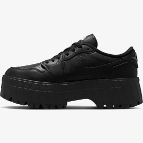 Resim Air Jordan 1 Low Brooklyn 'Black' (W) | Unisex 