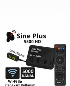 Resim Sine Plus Bt-5500 Hd Wıfı Uydu Alıcısı Canakli Canaksiz Wifi 