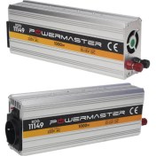 Resim Powermaster 1000W 12V DC - 220V AC Modifiye Sinüs Dalga İnvertör, Yüksek Verimlilik ve Turbo Soğutma Fanı ile 