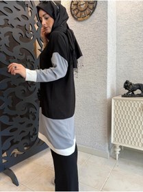 Resim AYSUN AYDEMİR FERMUARLI YAZLIK TESETTÜR EŞOFMAN TAKIM 