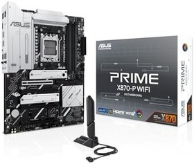 Resim Asus PRIME X870-P WIFI AMD X870 Soket AM5 DDR5 8000+(OC) MHz ATX Gaming (Oyuncu) Anakart 