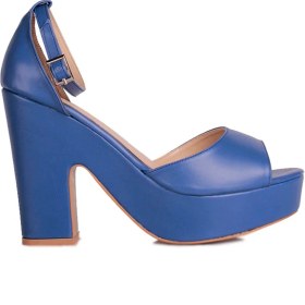 Resim Fitbas 111098 424 Kadın Mavi Büyük & Küçük Numara Platform Ayakkabı 