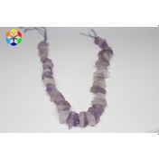 Resim Ametist Taşı Açık-Şeffaf Renk Kristalize Ham Parçalar Dizi 