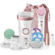Resim Braun Silkepil 9 SensoSmart, 4'ü 1 arada, SmartLight, Ekstra geniş döner başlık, MicroGrip - SES 9985 BS 
