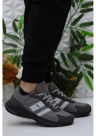 Resim M.p 242 2034 Gri Rahat Hafif Erkek Spor Ayakkabı 001 