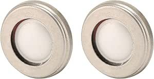 Resim ASHATA 2 Adet 10mm Kulaklık Hoparlör Sürücüsü, DIY Onarım Için Kulaklık Hoparlör Sürücüsü Değiştirme, PU LCP Diyafram, Güçlü Bas 