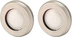 Resim ASHATA 2 Adet 10mm Kulaklık Hoparlör Sürücüsü, DIY Onarım Için Kulaklık Hoparlör Sürücüsü Değiştirme, PU LCP Diyafram, Güçlü Bas 