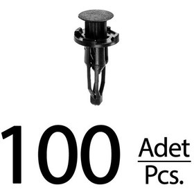 Resim Lexus Rx350 Rx450h Toyota Celica Corolla Echo Yaris İçin Tampon Klips - 100 Adet 1 Adet / Siyah 