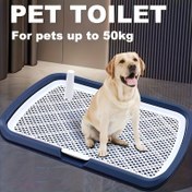 Resim Sağlam Hayvan Tuvalet Eğitim Kabı – Çıkarılabilir Izgara, Yeniden Kullanılabilir Evcil Hayvan Tepsisi, Şok Emici Geliştirmeli Tasarım, Kolay Temizlenebilir, İnce Köpekler ve Tatiller için Özel Antrenman Pedi 