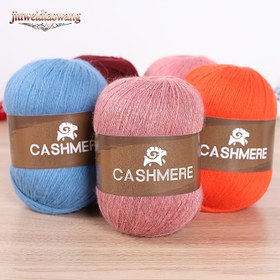 Resim 6 Çift Kaşmir 100. İpi, DIY Örgü ve Örgü Şapka, Eşarp İçin Yumuşak Sıcak İp, Toplam 300G+120G 