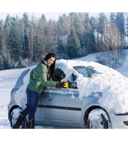 Resim Buz Kazıyıcı Oto Kar Buz Temizleme Aparatı Plastik Buz Kazıyıcı Buz Kırıcı 