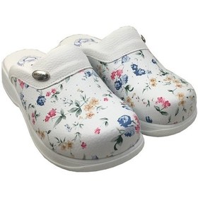 Resim Ortopedik Sabo Terlik Bayan Çiçekli Doktor Hemşire Aşçı Terlik (403484368) 