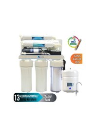 Resim 13 Aşamalı Açık Kasa 12 Lt. Pompalı Su Arıtma Cihazı 