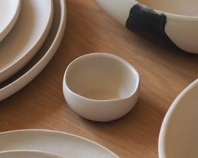 Resim Sand Black Shallow Bowl XS 