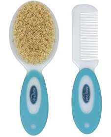 Resim Sevi Bebe Naturel Fırça Tarak Seti - Mavi - Mavi / Standart 