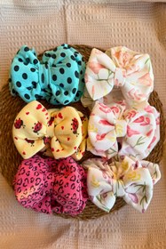 Resim MASENKIDS BEBEK BONE BANDANA ÇİFT KAT FİYONKLU 6'LI SET 