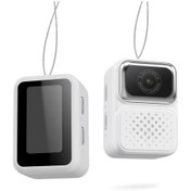 Resim Elmpaly Mini Vücut Kamerası: Hareket Algılama, Gece Görüşü, Otomatik Takip, Tf Kart, Beyaz 