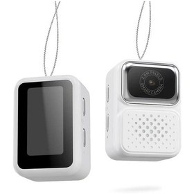 Resim Elmpaly Mini Vücut Kamerası: Hareket Algılama, Gece Görüşü, Otomatik Takip, Tf Kart, Beyaz 