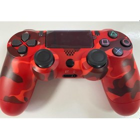 Resim PS4 Uyumlu V2 Yeni Nesil Kırmızı Kamuflaj Dualshock 