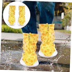 Resim CALLARON kaymaz galoş ayakkabı koruyucu yağmur botları kapak şönil kiti Su geçirmez Yapışkan madde katlanabilir 