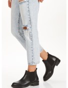 Resim Seend Siyah Cilt Topuklu Bot 