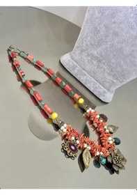 Resim Karışık Taş Tasarım Kolye 204 