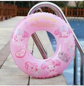 Resim Kuromi Melodi Karikatür Çocuk Havuz Deniz Yüzme Simidi Pembe Pembe 