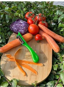 Resim Solingen Pırıltılı Yeşil Dik Soyacak Paslanmaz Alman Çeliği, Ergonomik Sap, Yüksek Keskinlik-264 Yeşil 