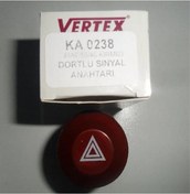 Resim Dörtlü Sinyal Flaşör Anahtar Fiat 55/46 Kırmızı Şapkalı 956.613.124.00 An0238 