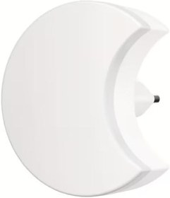 Resim Akıllı LED Gece Lambası, Ay Şeklinde Duvar Lambası, Otomatik Işık Sensörlü, Sıcak Beyaz, Plastik, Fişle Çalışan, Yatak Odası Koridor Banyo için, 2 Adet 