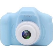 Resim Teltree Çocuklar İçin Eğlenceli Hd Fotoğraf Makinesi - Mavi Renkli Mini Dijital Kamera 