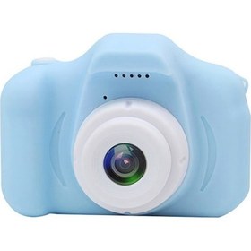 Resim Teltree Çocuklar İçin Eğlenceli Hd Fotoğraf Makinesi - Mavi Renkli Mini Dijital Kamera 