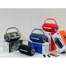 Resim Torima Bluetooth Hoparlör Rgb Işıklı USB TF Destekli Booms Box 360 Siyah 