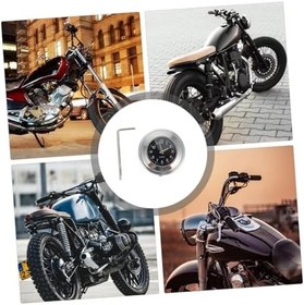 Resim Motosiklet Saati Gidona Monte Edilen Gece - Sağlam Alüminyum Kompakt Bisiklet Motosiklet Zaman Göstergesi 