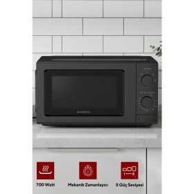 Resim Kumtel Siyah Mikrodalga Fırın Hm-15 