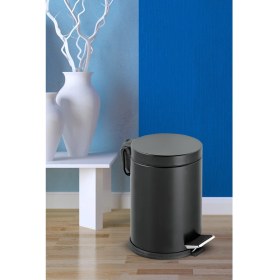 Resim Gör Seç Mutfak Çöp Kovası Siyah Paslanmaz Çelikli Pedallı 3 lt 