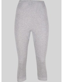 Resim Ceylanoğlu 237 Kadın Ribana Dantelli Dizaltı Tayt 12 Adet gri 