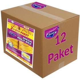 Resim Mega Rulo Temizlik Bezi 2'li Eko 12 Paket 1 Koli Gri 