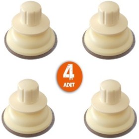 Resim Tineke 4 Adet Vakumlu Güçlü Vantuz 