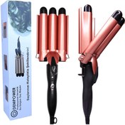 Resim Light up PROF.SERAMİK 3LÜ SU DALGASI SAÇ MAŞASI - ŞEKİLLENDİRİCİ 