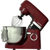 Resim Luxell LXSM-02 4,3 Lt 1000W 8 Kademeli Hız Ayarlı Bordo Hamur Yoğurma Makinesi – Güçlü Motor ve Kolay Kullanım 
