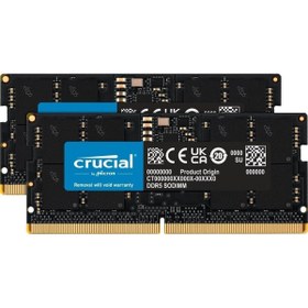 Resim Crucial CT2K32G48C40S5 64GB (2x32) 4800MHz CL40 DDR5 Dizüstü Bilgisayar Bellek 