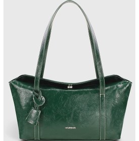 Resim Rugan Yeşil Kapaklı Bowling Omuz Çantası 270 Rugan Yeşil 